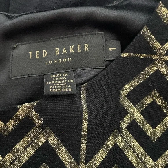 Ted Baker Mikha Metallic Jacquard
Panel Midi Dress Ted Baker Size 1 - Picture 5 of 7